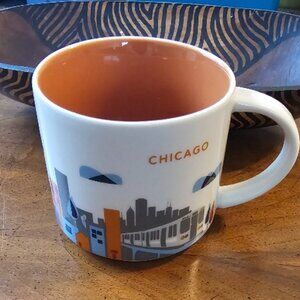 Starbucks YOU ARE HERE Collection Chicago Coffee Cup Mug EUC